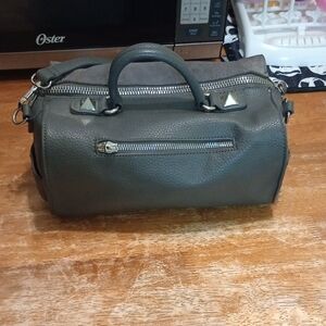 Moda Luxe Charcoal Satchel Bag